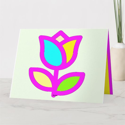 Drei Designs eine Karte mit hellen Farben (Rückseite)