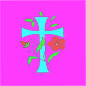 Drei Designs eine Karte mit hellen Farben Aufkleber (Vorderseite)