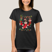 Drei deutsche Hirte in Sock Christmas Santa X ma T-Shirt (Vorderseite)