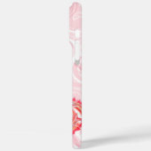 Drei diagonal gestapelte, zerfetzte Herzen Custom Case-Mate iPhone Hülle (Rückseite / Links)