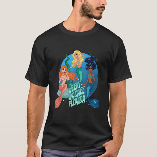 Drei Dienstmädchen der Weeki Wachee Florida Souven T-Shirt (Vorderseite)