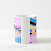 Drei dimensionale geometrische Abstrakte Malerei Kaffeetasse (Mittel)