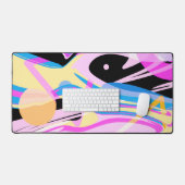 Drei dimensionale geometrische Abstrakte Malerei Schreibtischunterlage (Tastatur & Maus)