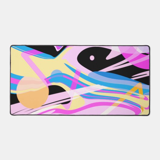 Drei dimensionale geometrische Abstrakte Malerei Schreibtischunterlage (Vorderseite)