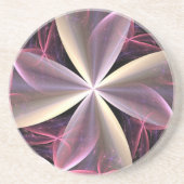 Drei dimensionale Rosa Sandstein Untersetzer (Vorne)