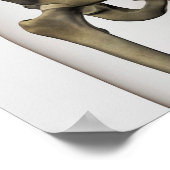 Drei Dimensionen der menschlichen Beckenknochen Poster (Ecke)