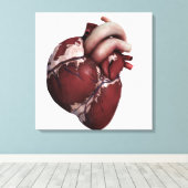 Drei Dimensionen des menschlichen Herzens, Vorders Leinwanddruck (Insitu (Holzboden))