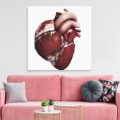 Drei Dimensionen des menschlichen Herzens, Vorders Leinwanddruck (Insitu (Wohnzimmer))