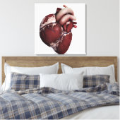 Drei Dimensionen des menschlichen Herzens, Vorders Leinwanddruck (Insitu (Schlafzimmer))
