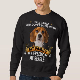 Drei Dinge, die man nicht mit Beagle-Hund verwechs Sweatshirt