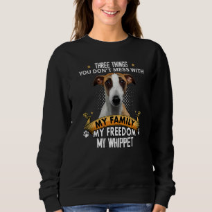 Drei Dinge, die man nicht mit Whippet-Hund durchei Sweatshirt