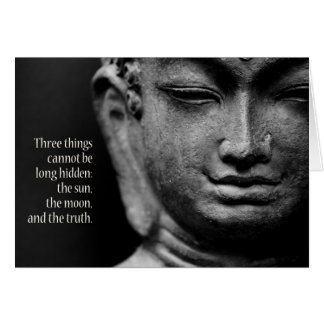 Drei Dinge können nicht lange versteckt werden: di