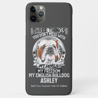 Drei Dinge, meine Familie meine Freiheit Englisch Case-Mate iPhone Hülle