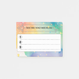 Drei Dinge— Post-it Klebezettel