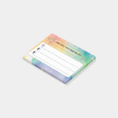 Drei Dinge— Post-it Klebezettel (angewinkelt)