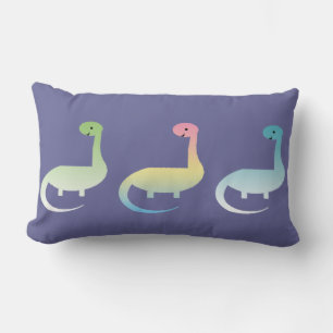 Drei Dinosaurier Bunte Kissen