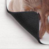 Drei Doberman-Pinscher-Welpen Mousepad (Ecke)