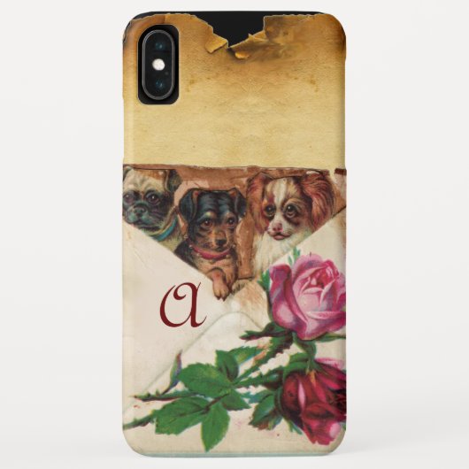 DREI DOGIEN MIT MONOGRAMM FÜR ROSE Case-Mate iPhone HÜLLE (Rückseite)