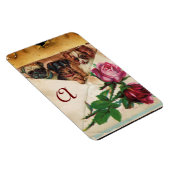 DREI DOGIEN MIT MONOGRAMM FÜR ROSE MAGNET (Rechte Seite)