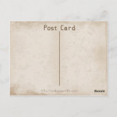 Drei Donuts und eine Kaffeekarte Postkarte (Rückseite)