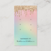 Drei Earring-Display-Karten | Glitzer zum Trocknen Visitenkarte (Vorderseite)