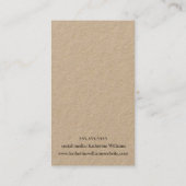 Drei Earring-Display-Karten | Wildblume Floral Visitenkarte (Rückseite)