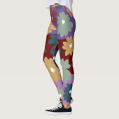 Drei Ebenen, drei Farben Hintergrund lila Leggings (Links)