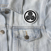 Drei Eichenblätter im Kreis Button (Beispiel)
