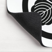 Drei Eichenblätter im Kreis Mousepad (Ecke)