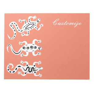 Drei Eidechsen Thunder_Cove Südwest-Stil  Notizblock