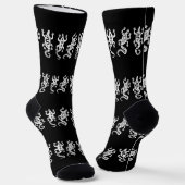 Drei Eidechsen Thunder_Cove Südwest-Stil Socken (Gewinkelt)