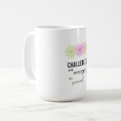 Drei einfache Blume Kaffeetasse (Vorderseite Links)