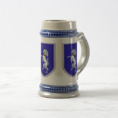 Drei Einhorn-Schilder Bierglas (VorderseiteRechts)