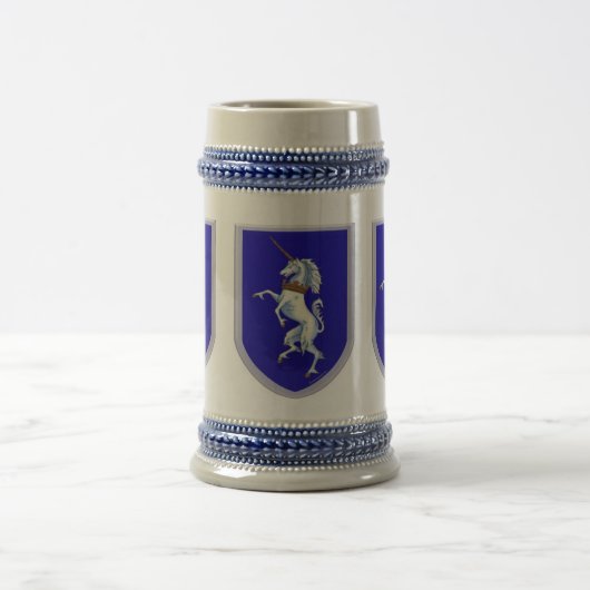 Drei Einhorn-Schilder Bierglas (Mittel)