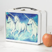 Drei Einhörner Metall Brotdose (Beispiel)