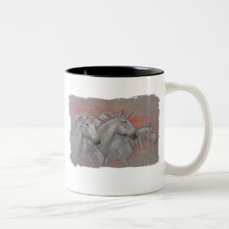 Drei Einhörner Zweifarbige Tasse