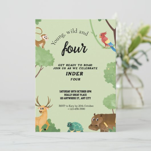 drei einladung (Stehend Vorderseite)