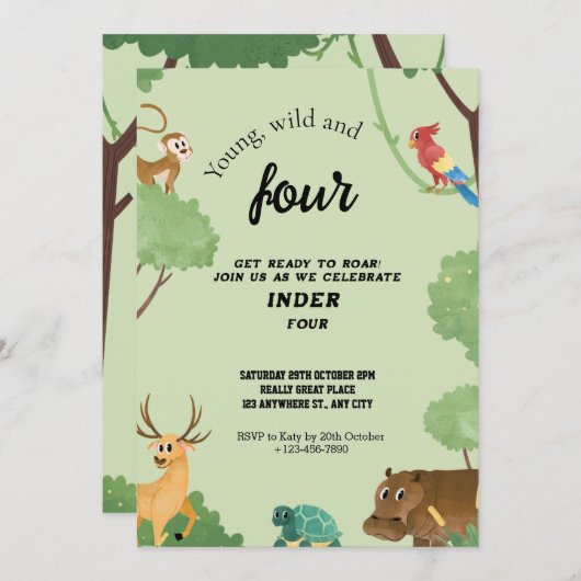 drei einladung (Vorne/Hinten)