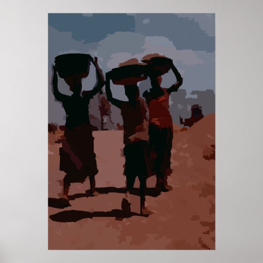Drei einsame Gestalten Poster (Vorne)