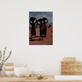 Drei einsame Gestalten Poster (Küche)