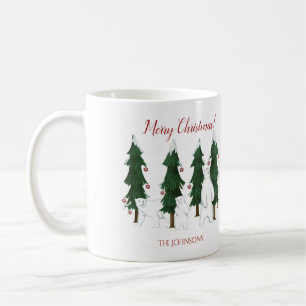 Drei Eisbären Frohe Weihnachten Feiertags-Tasse Kaffeetasse