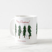 Drei Eisbären Frohe Weihnachtsfeiertage Tasse (Vorderseite Links)