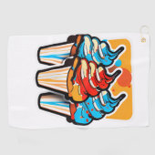 Drei Eistüten waschen Tuch (Horizontal)