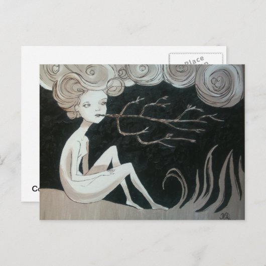 Drei Elemente Postkarte (Vorne/Hinten)