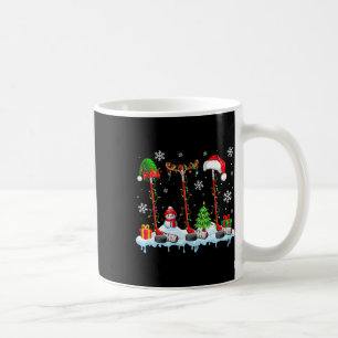 Drei-Elf-Santa-Rentier-Hockey-Ausrüstungen Xmas Pl Kaffeetasse