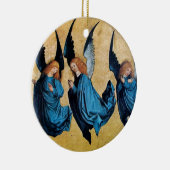 DREI ENGEL Blau-Saphir Keramikornament (Rechts)