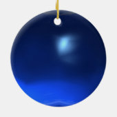 DREI ENGEL Blau-Saphir Keramikornament (Hinten)