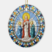 Drei Engel Keramik Ornament (Links)