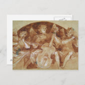 Drei Engel Musicians Postkarte (Vorne/Hinten)