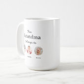 Drei Enkelkinder Personalisiert Kaffeetasse (Vorderseite Links)